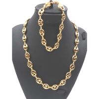 PARURE Pinkpouss® Parure en Plaqué or,Collier Chaine Brac PARURE Pinkpouss® Parure en Plaqué or,Collier Chaine Brac