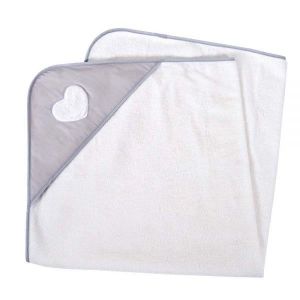 CANDIDE Sortie de Bain Eponge Capuchon 100x100 cm