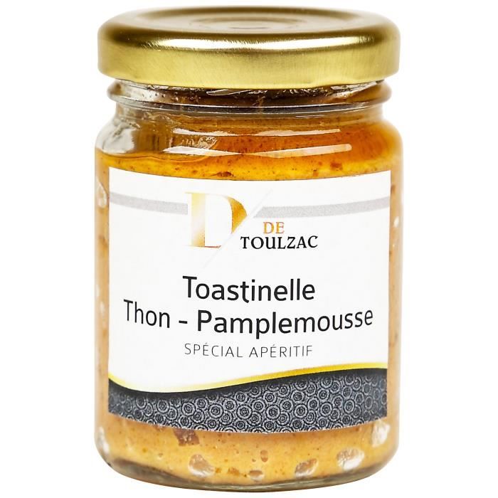 D de TOULZAC Toastinelle Thon Pamplemousse 80g