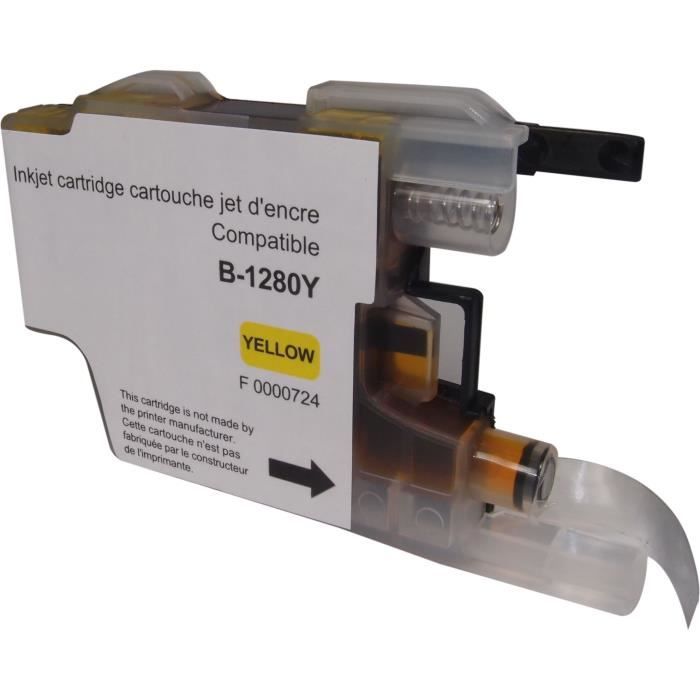 Brother LC 1220/1240/1280 Cartouche d'encre compatible Jaune