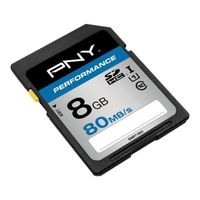 CARTE MÉMOIRE PNY Performance Carte mémoire SDHC 8 Go Classe 10 CARTE MÉMOIRE PNY Performance Carte mémoire SDHC 8 Go Classe 10