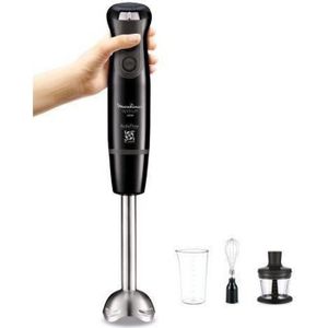 MOULINEX - Pied mixeur OPTITOUCH NOIR + MINI HACHOIR & FOUET - DD833810