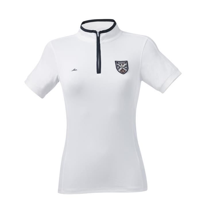 EQUI-THEME Polo d'équitation - Femme - Blanc