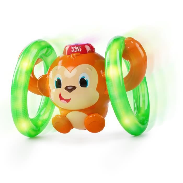 BRIGHT STARTS Petit singe Roll Glow