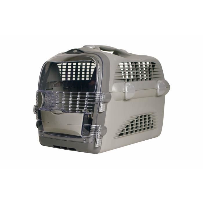 PET CABRIO caisse de transport grise 51x33x35 cm