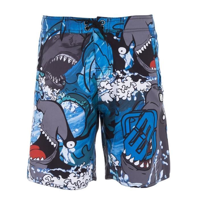 FREEGUN Boardshort Long - Garçon - Requin