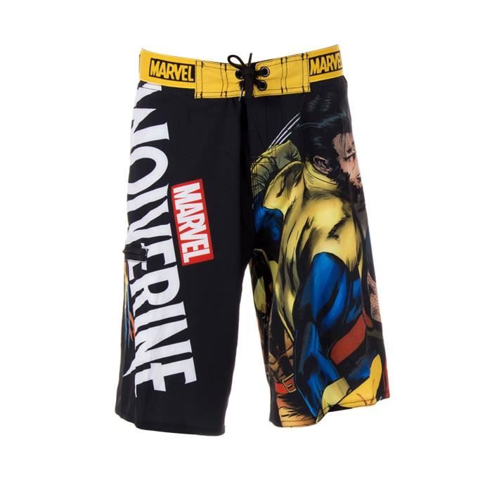 FREEGUN - Boardshort Long Wolverine Marvel pour Garçon