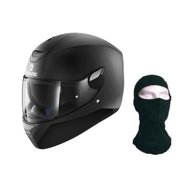 SHARK Casque intégral D Skwal noir mat + Cagoule
