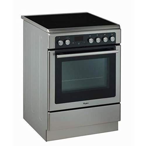 WHIRLPOOL AXMT 6534-IX - Cuisinière vitrocéramique - Four électrique - 4 Fonctions automatiques - 57 L - A - L 60 cm - Gris