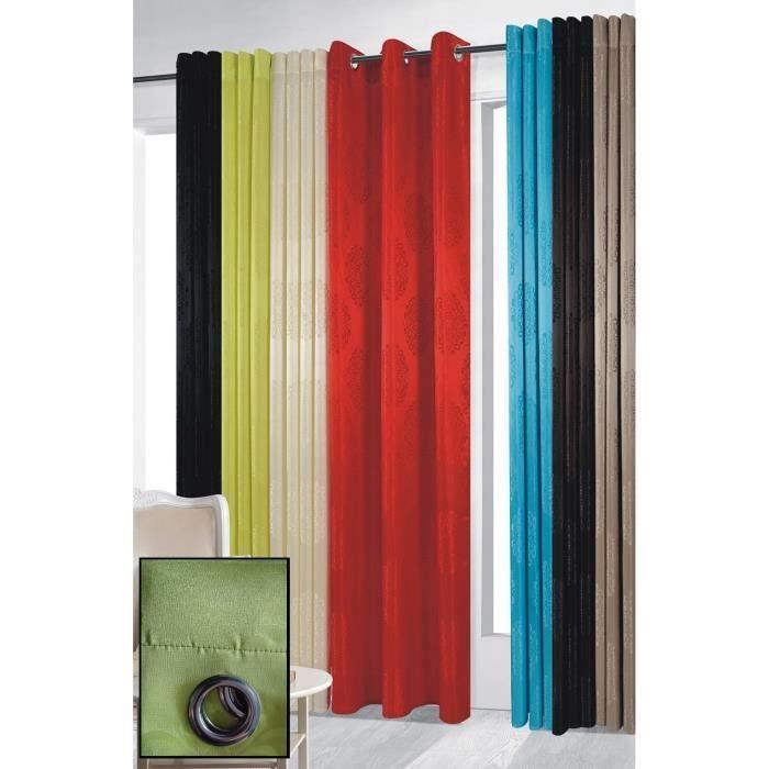Rideau zen oeillets - Achat / Vente pas cher Rideau zen oeillets - Achat / Vente pas cher