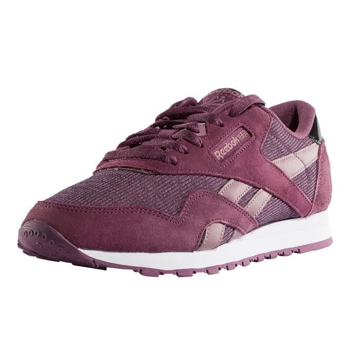 reebok classic nylon femme violet