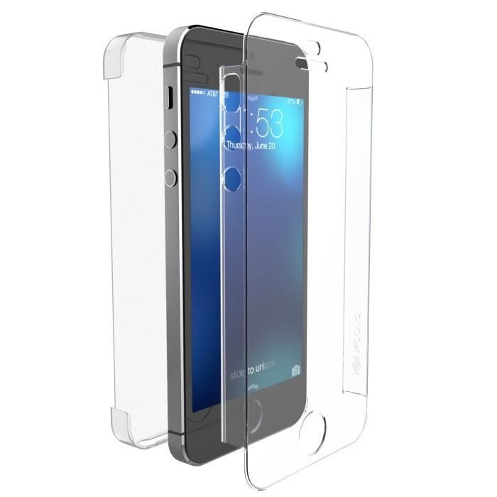 XDORIA Coque Defense 360° pour iPhone 5/5S/SE - Transparente