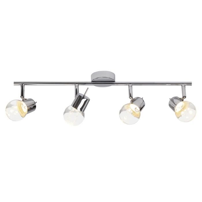 BRILLIANT Plafonnier a 4 lumières ajustable Lastra - Chrome