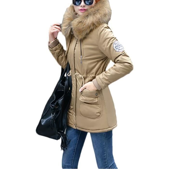 Veste À Femme De Slim Capuche Épaississant Matelasse Manteau nOZHzqYH