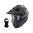 SHARK Casque cross Explore-R noir mat + Cagoule