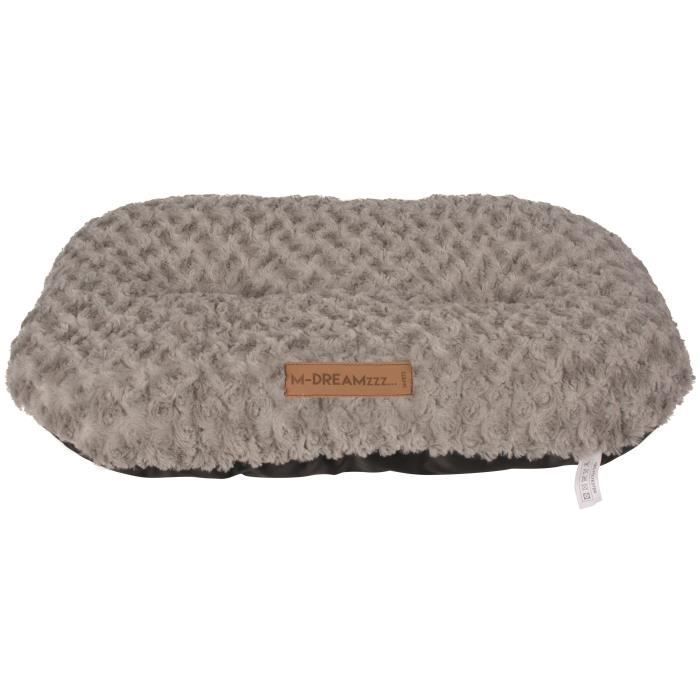 M-PETS Coussin oval Shetland M - 70x48cm - Gris - Pour chien