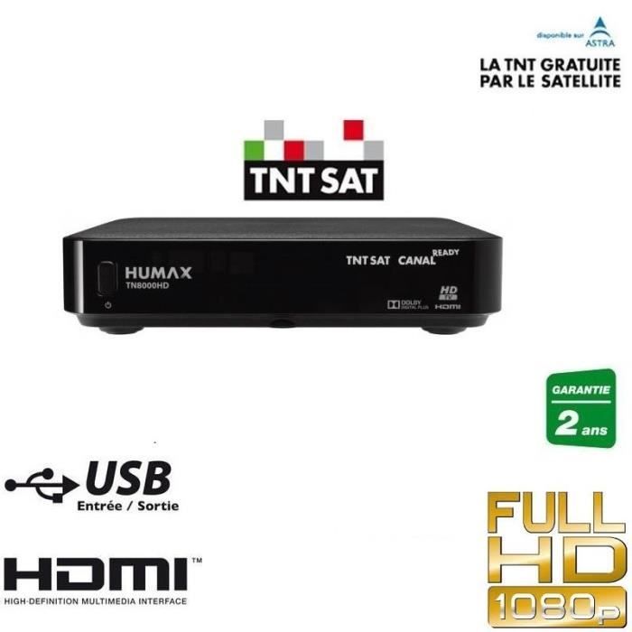 HUMAX TN8000HD Recepteur satellite TNTSAT HD
