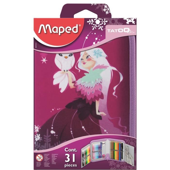 MAPED Trousse Scolaire Garnie 32 Pièces Monsters