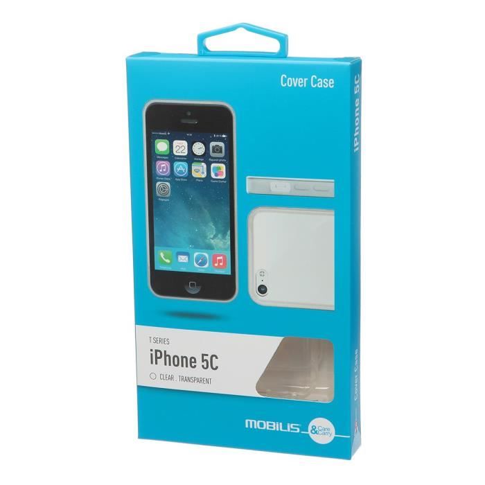 Mobilis Coque en silicone pour Iphone 5 - Noir T-Series