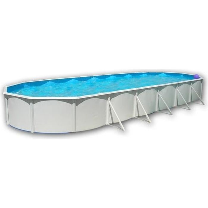 MALLORCA Piscine ovale en acier 1200x457x120cm