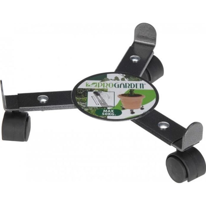 Support pot de fleur a roulette