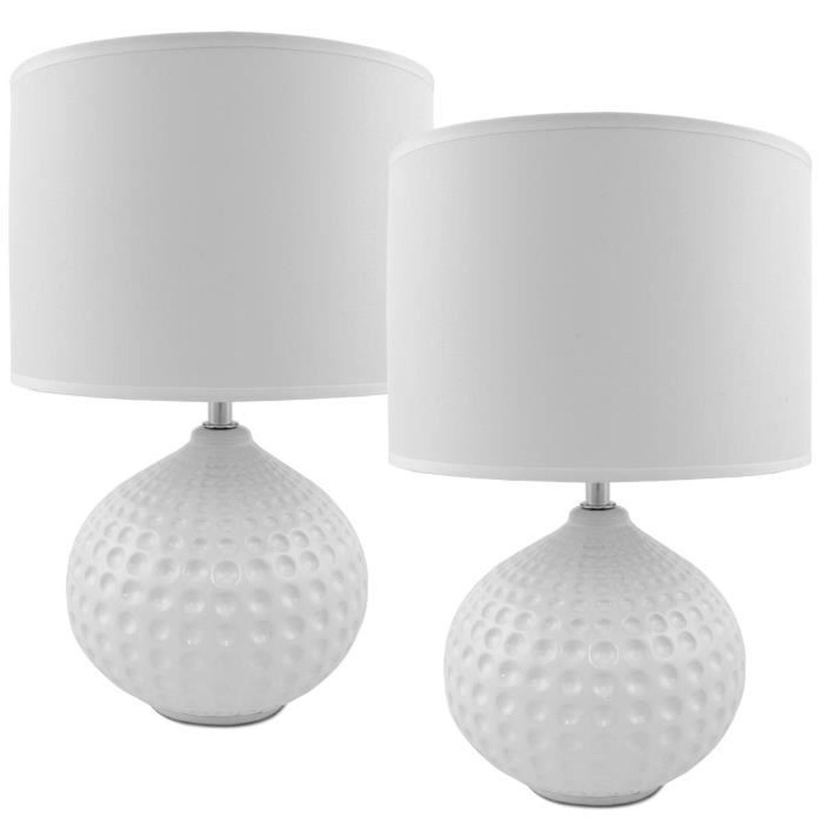 Brubaker Lampe De Table De Chevet Lot De 2 Abat Jour