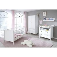 CHAMBRE COMPLÈTE BÉBÉ OLE Chambre Bébé 3 Pièces : Lit + Armoire + Commod CHAMBRE COMPLÈTE BÉBÉ OLE Chambre Bébé 3 Pièces : Lit + Armoire + Commod