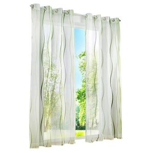 VOILAGE 1Pièce Rideau Voilage Photique LxH-140x145cm avec 