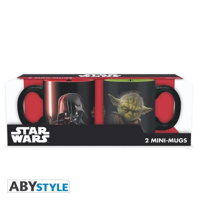 Set de 2 mugs Star Wars - 2 mugs à espresso - 110 ml - Vador vs Yoda - ABYstyle