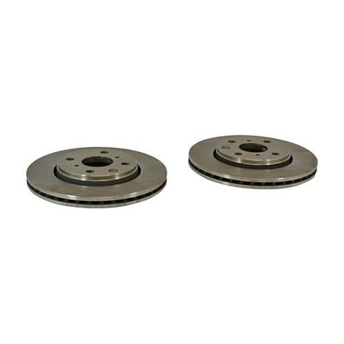 KLAXCAR Lot de 2 Disques de frein - Pour Peugeot 107, Citroën C1, Toyota Aygo