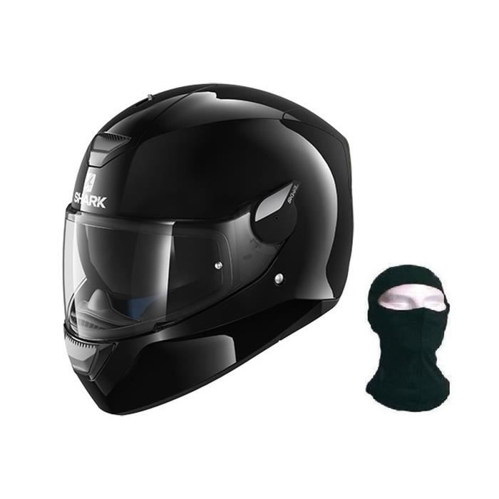 SHARK Casque intégral D Skwal noir verni + Cagoule