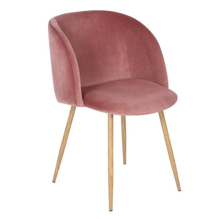 Chaise scandinave velours avec accoudoirs--Fauteuil de Chaise scandinave velours avec accoudoirs--Fauteuil de