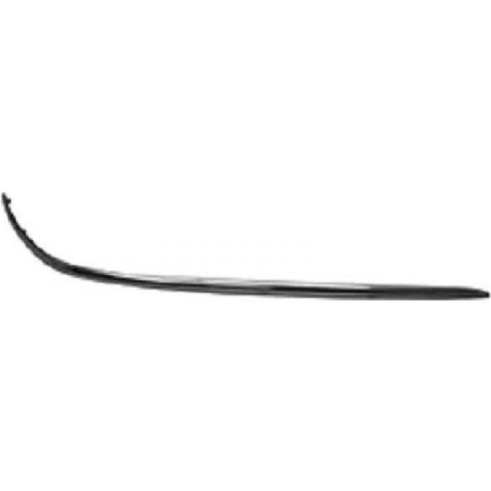 Baguette De Pare-choc Avant Droit Pour Mercedes Classe E W211 (2002-2006) Elegance - Avec Trous Capteurs Et Bord Chromé