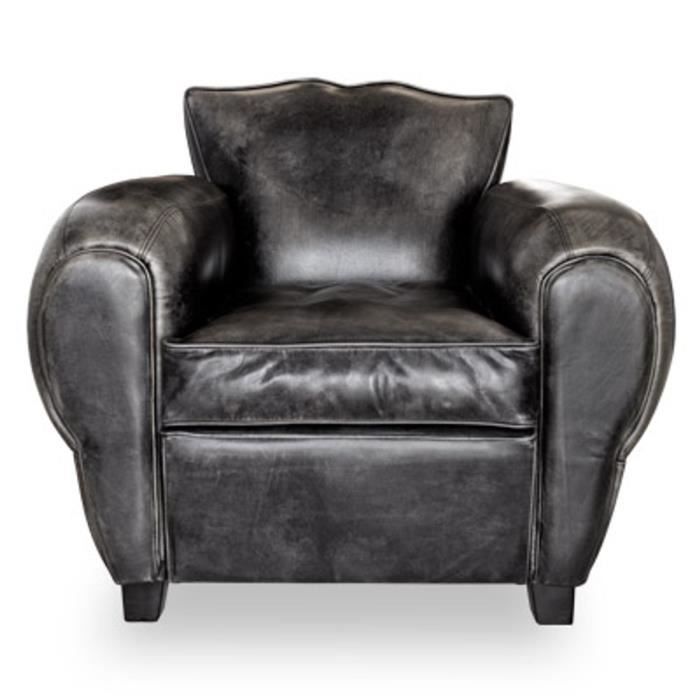 fauteuil art dco en cuir vritable cuir buffalo noir antique chaise club fauteuil vintage - Fauteuil Art Deco fauteuil art dco en cuir vritable cuir buffalo noir antique chaise club fauteuil vintage - Fauteuil Art Deco