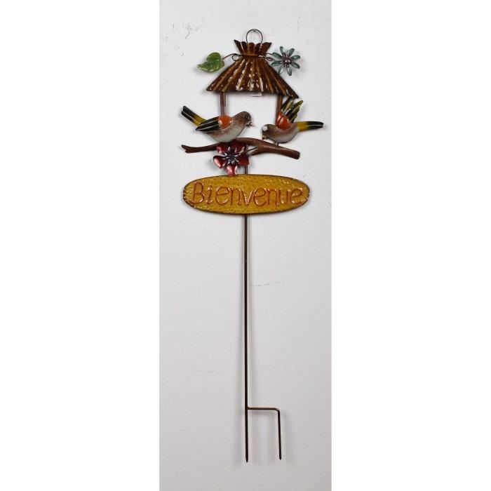 Piquet Oiseaux Métal L 2794 X P 380 X H 9080 Cm