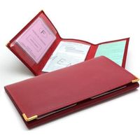 PORTE PAPIERS Étui Carte Grise Permis Assurance Auto en Cuir PORTE PAPIERS Étui Carte Grise Permis Assurance Auto en Cuir