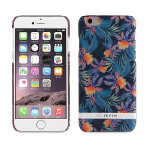 SO SEVEN Bundle JARDIN HIVER Coque + PB 2600 ORANGE Bleu IPHONE 6/6S