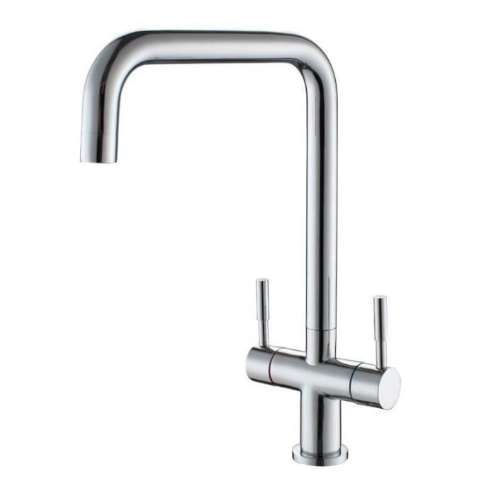 ESSEBAGNO Robinet mélangeur de cuisine Way - Sans douchette - Chromé
