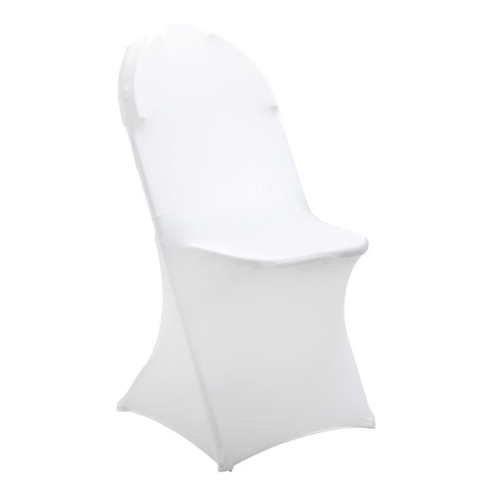 Housse blanche nappe de chaise pour mariage buffet traiteur  Achat