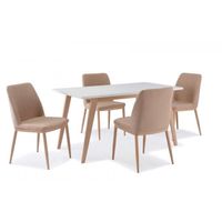 TABLE À MANGER COMPLÈTE TABLE + 4 CHAISES SCANDINAVE YETA TABLE À MANGER COMPLÈTE TABLE + 4 CHAISES SCANDINAVE YETA