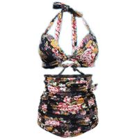 BASKET Maillot de bain Femme Deux Pièces Imprimé Haute de BASKET Maillot de bain Femme Deux Pièces Imprimé Haute de