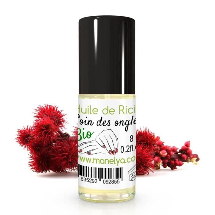 Manelya Huile De Ricin Soin Des Ongles 100 Naturel Et Bio Certifier Haute Qualité