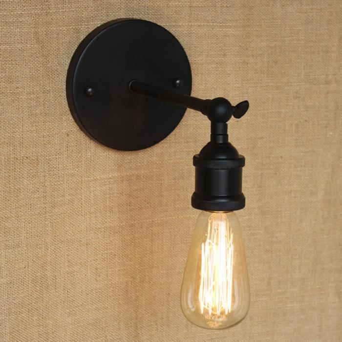 Rétro Vintage Applique Loft Lampe Murale Réglable Mur De Feu E27