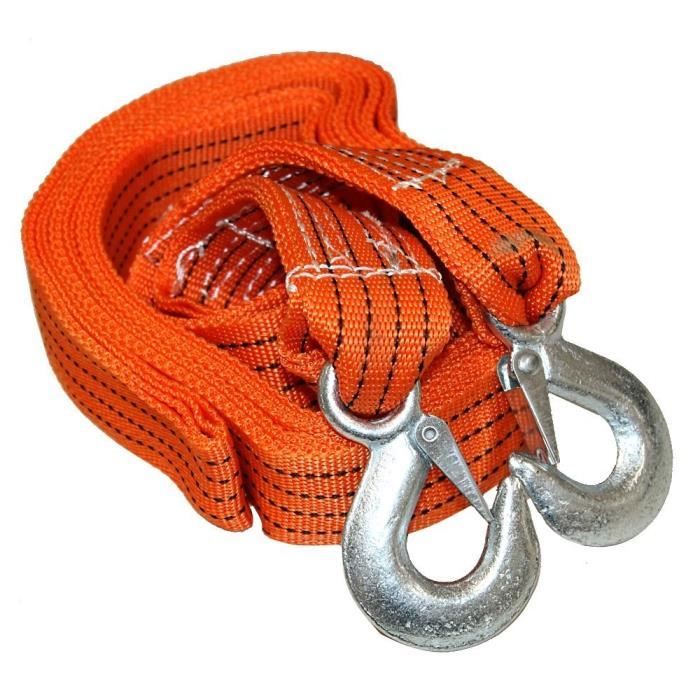 INTAKO Sangle Remorquage 5M 7,5T - Avec Manilles Acier Pour Dépannage Voiture Et 4x4