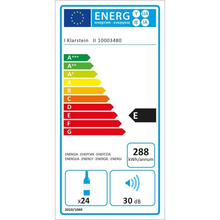Klarstein Cave à vin design - Armoire à1