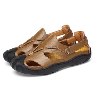 Randonnée Pas Sandales De En Prix Sabots Cuir Mode Cher Homme g76yvbYf
