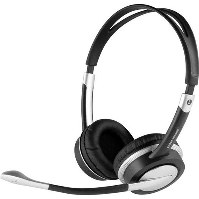 APM Micro-Casque 2 Oreillettes Filaire + Contrôle du Volume