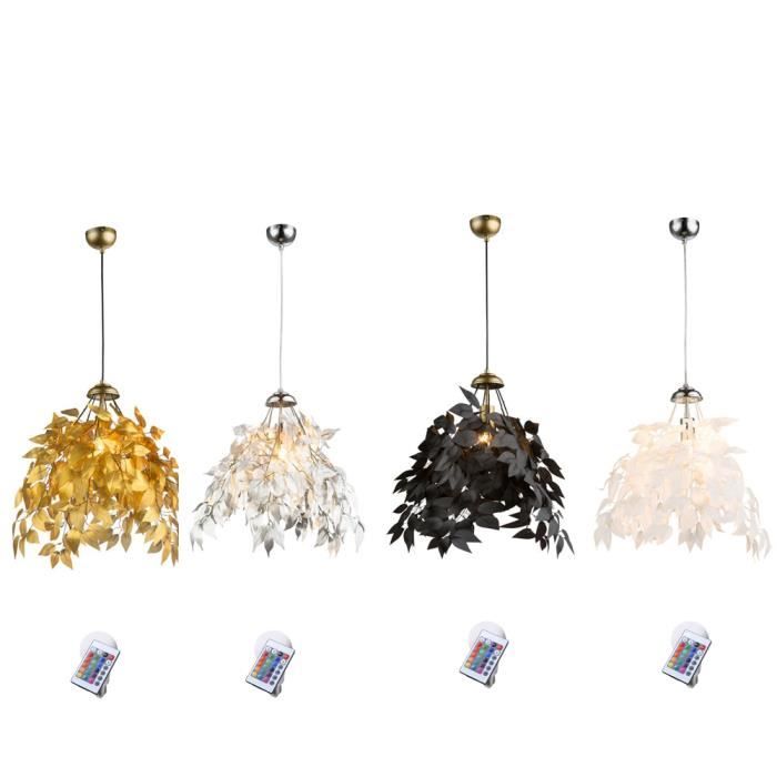 À Distance Lampes Contrôle Salon Rgb Led Salle Á Pendentifargent Suspendus Manger Lumières Plafond De 4c3jL5qAR