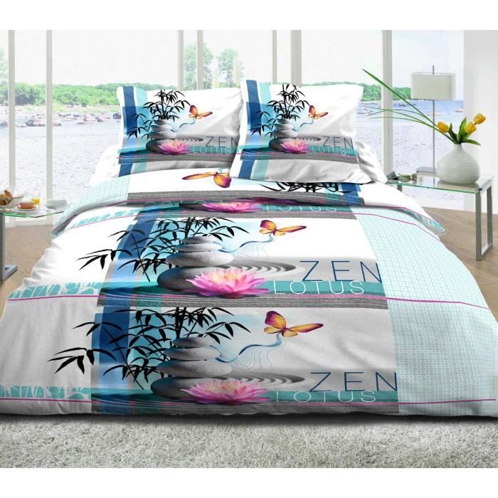 Housse de couette 220x240 avec rabat - Achat / Vente pas cher