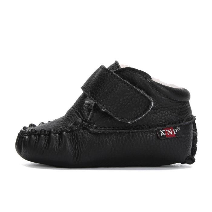 BCHT Enfants Neige De Filles Hiver bébé Bottes PU Mode Casual Cuir Chaussures XZ157Noir16 Garçons g7xfnvqw